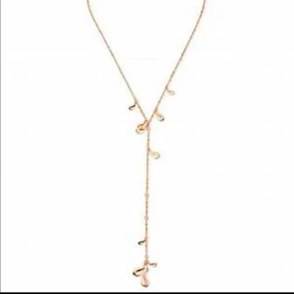 Kendra Scott Jewelry - Kendra Scott Quincy Y Lariat Necklace Rose Gold Plated VEUC.